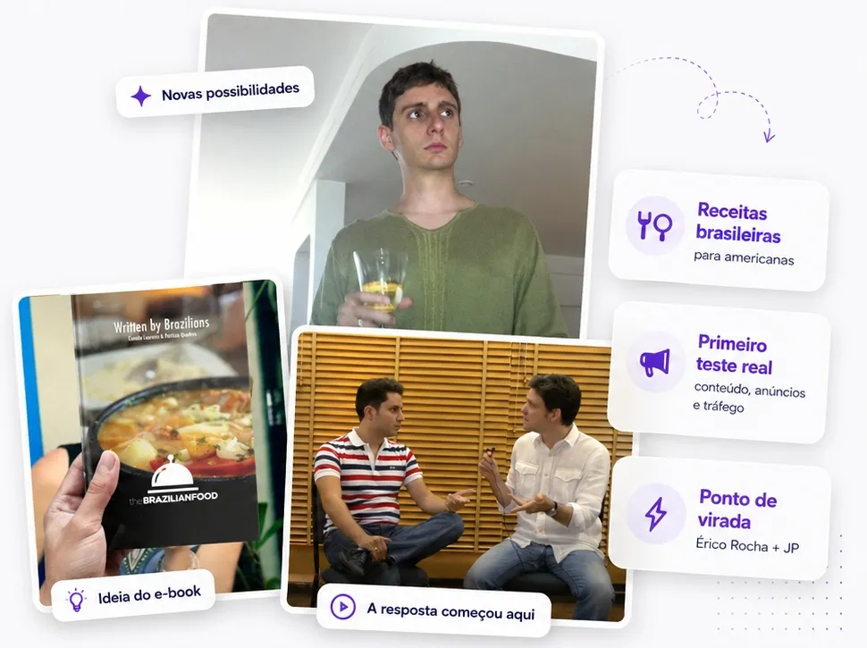 Novas possibilidades — ideia do e-book e primeiro teste real
