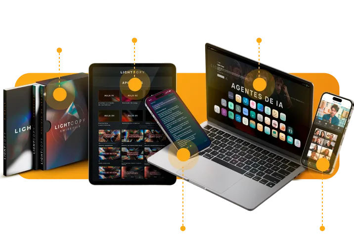 Entregas do Light Copy: curso, materiais e certificado
